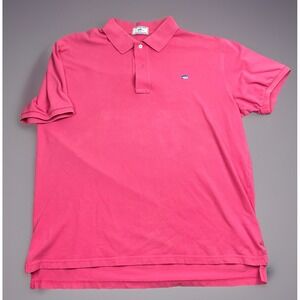 Southern Tide Shirt Men's XL Skipjack Polo Pink Coral Fish Preppy